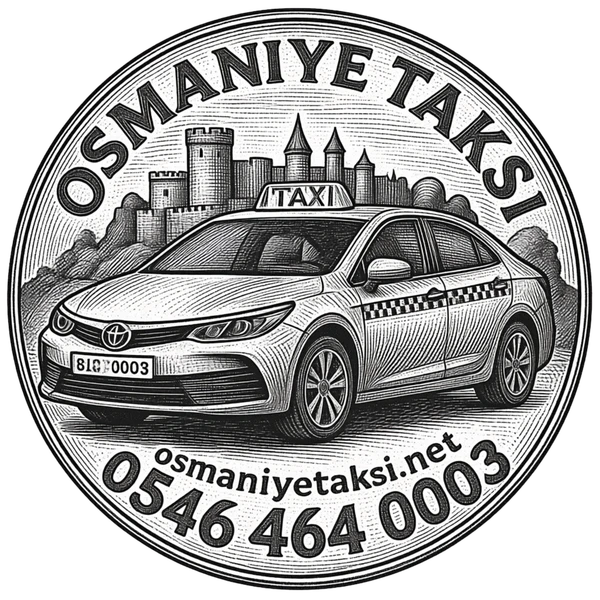 Osmaniye Taksi 0546 464 0003 vintage logo